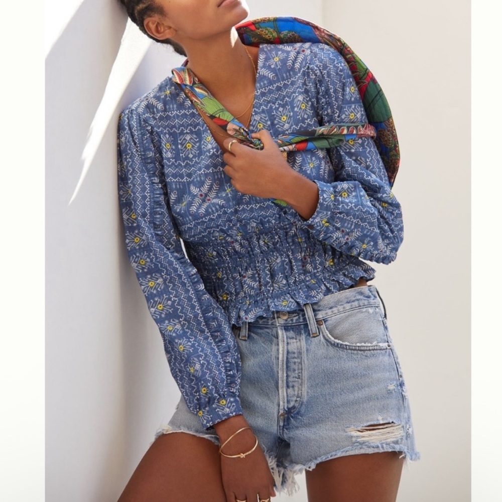 Nwt forever that girl embroidered blouse
